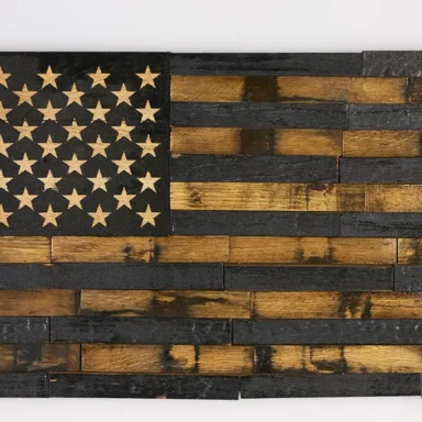 Barrel stave american flag