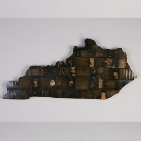 barrel stave Kentucky cut out
